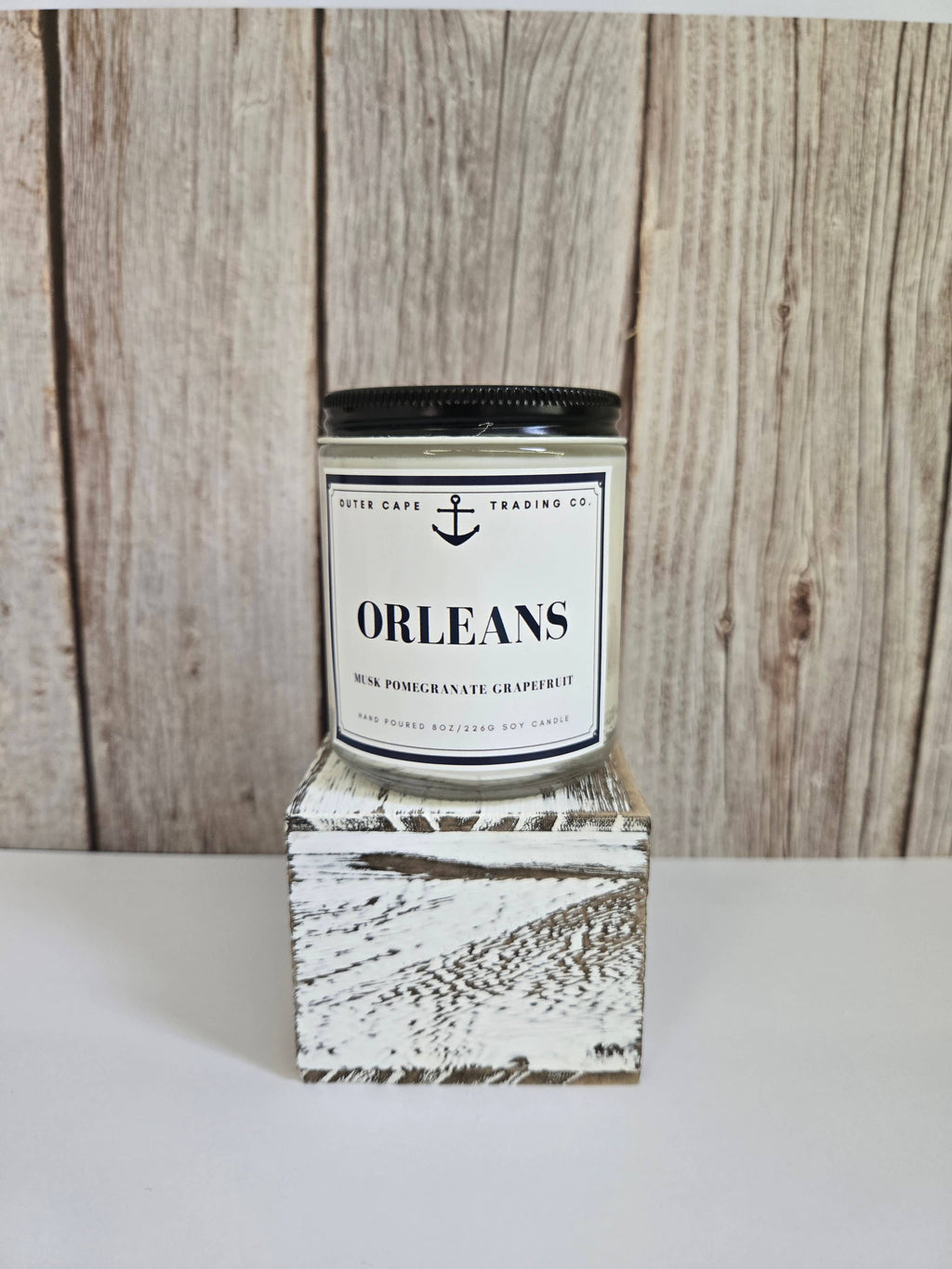 Orleans Cape Cod Soy Wax Crackling Wooden Wick Candle