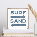 Surf and Sand Block Sign | Beach Decor | Wooden Decor
