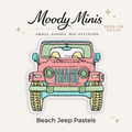 Beach Jeep Pastels Embroidered Patch