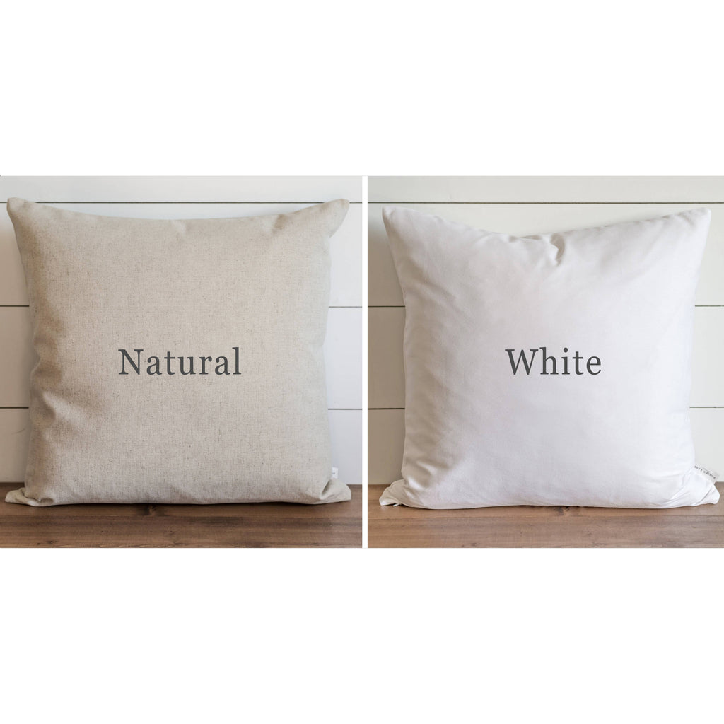 Customizable 20" Pillow Cover with Faux Down Insert