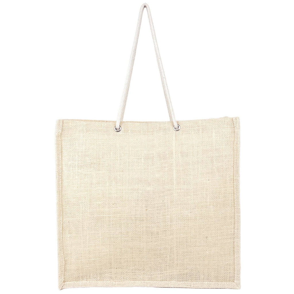 Jute Tote Bag | Reusable Gusseted Gift Market Grocery