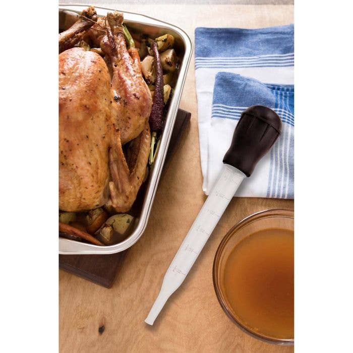 HIC Kitchen Roasting Heat Resistant Turkey Baster And Meat Marinade