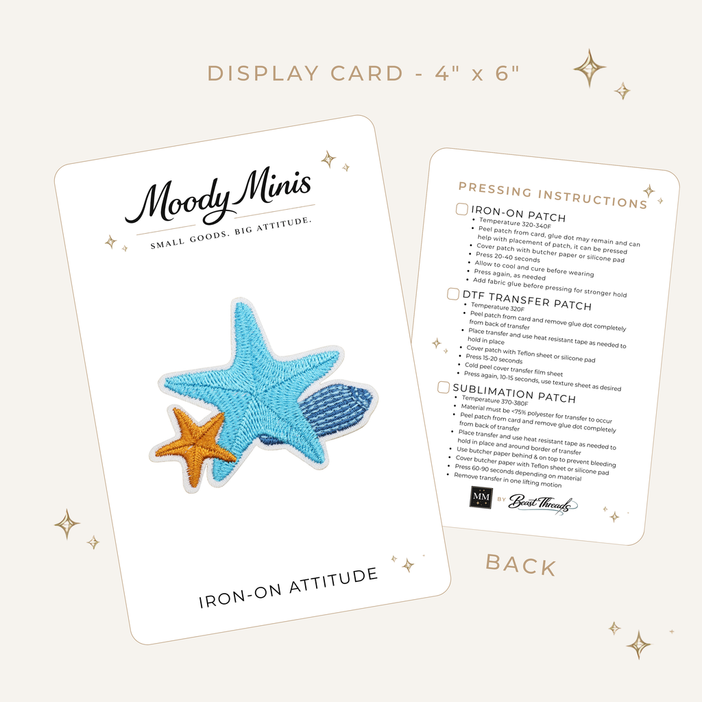 Starfish Beachcomber Embroidered Patch