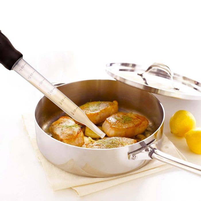 HIC Kitchen Roasting Heat Resistant Turkey Baster And Meat Marinade