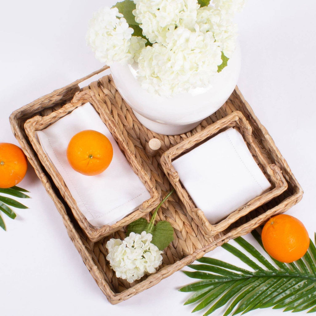 Natural Woven Water Hyacinth Beverage Napkin Tray