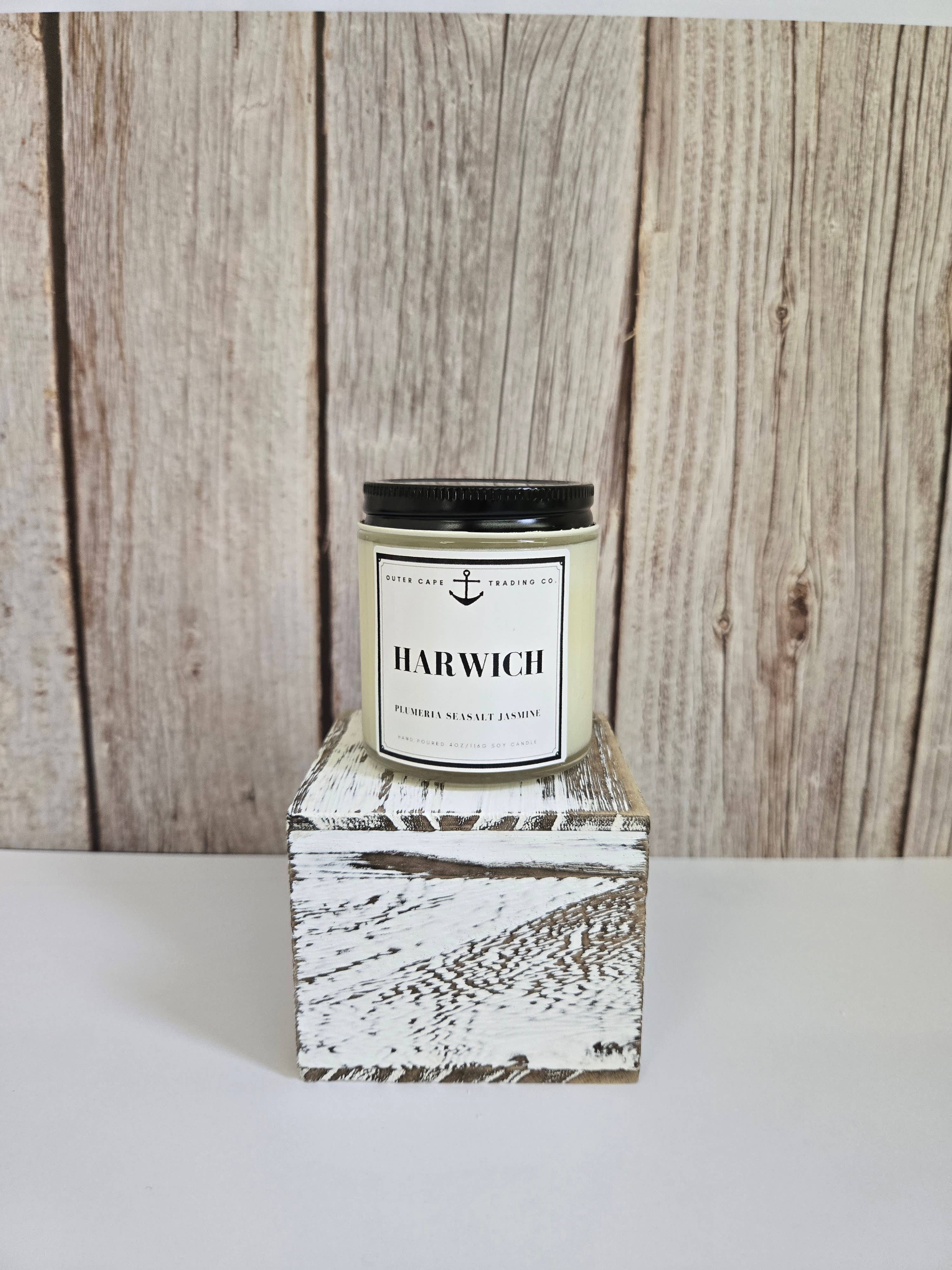 Harwich Cape Cod Soy Wax Crackling Wooden Wick Candle bulk wholesale