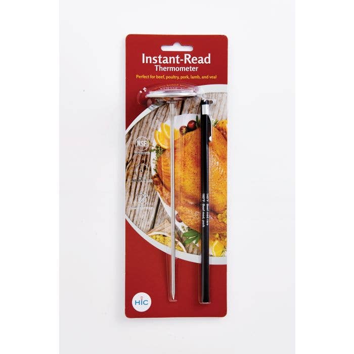 HIC Kitchen Roasting Meat Poultry Ham Turkey Grill ThermometerRoasting Meat Poultry Turkey Grill Thermometer, 2in