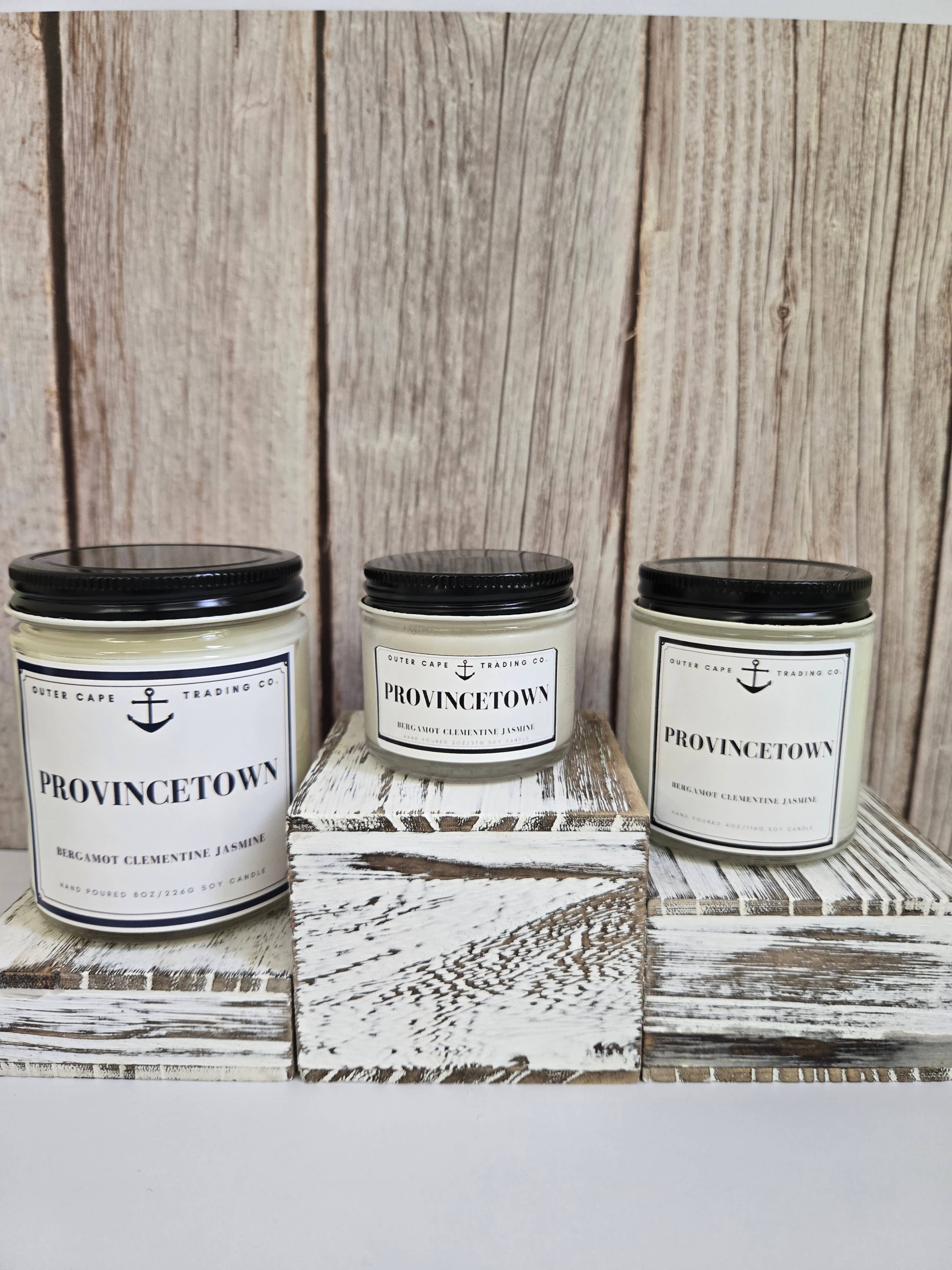 Provincetown Cape Cod Soy Wax Crackling Wooden Wick Candle bulk wholesale