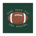 Football Here For The Snacks Block Sign | Game Day Decor