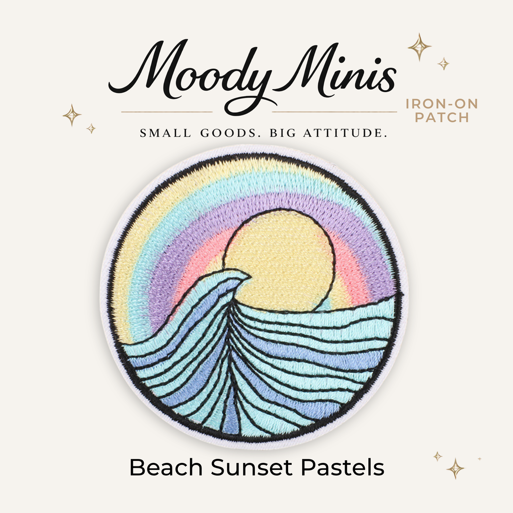 Beach Sunset Pastels Embroidered Patch