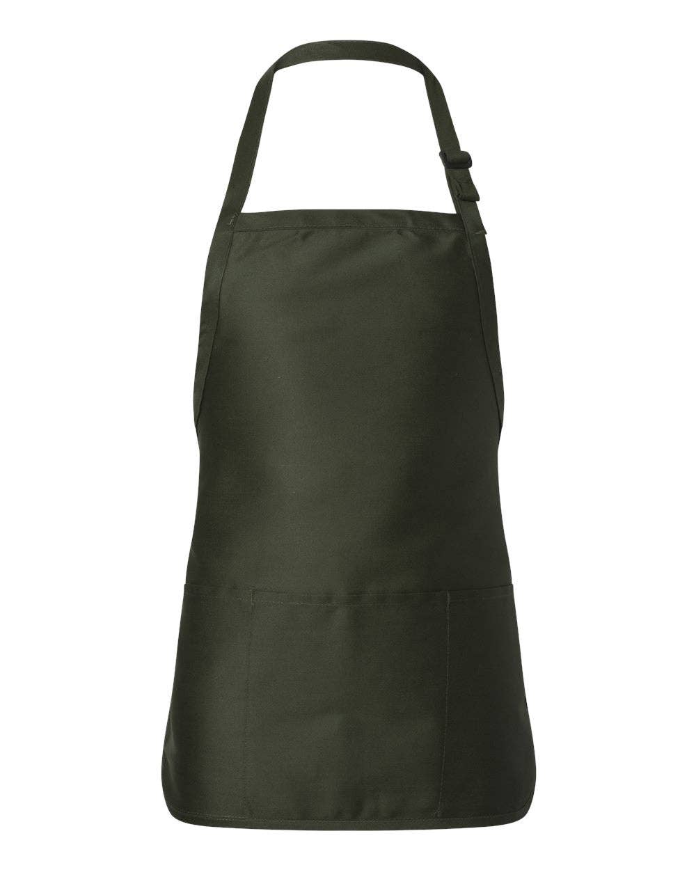 Q-Tees Full-Length Apron with Pouch Pocket - Q4250