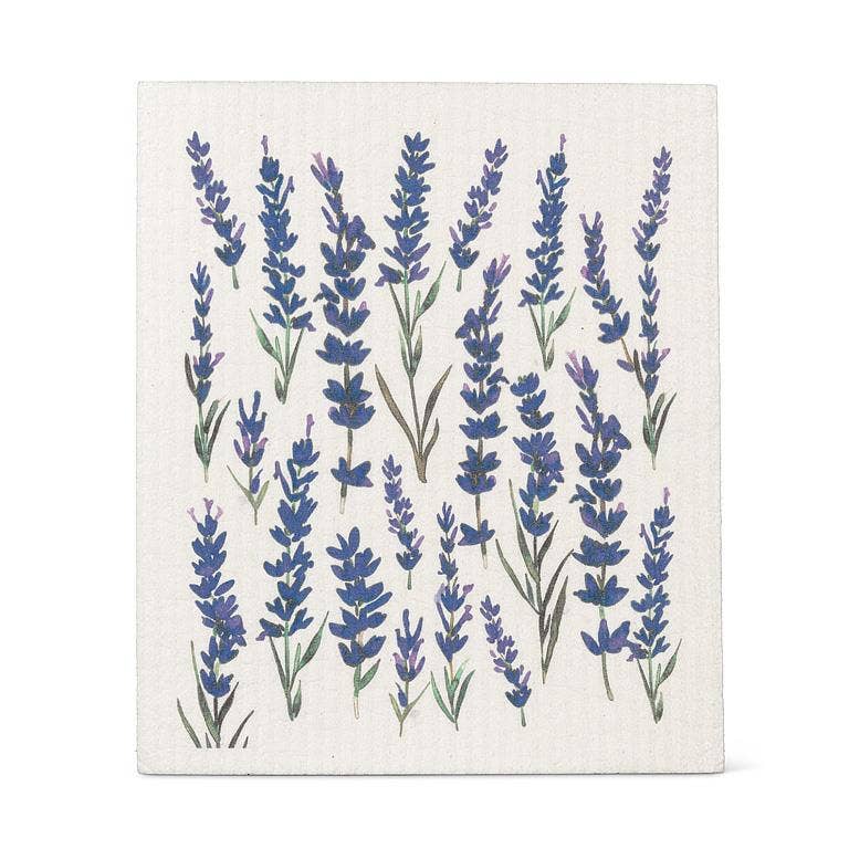 Lavender Field Dishcloth-6.75x7.5"L