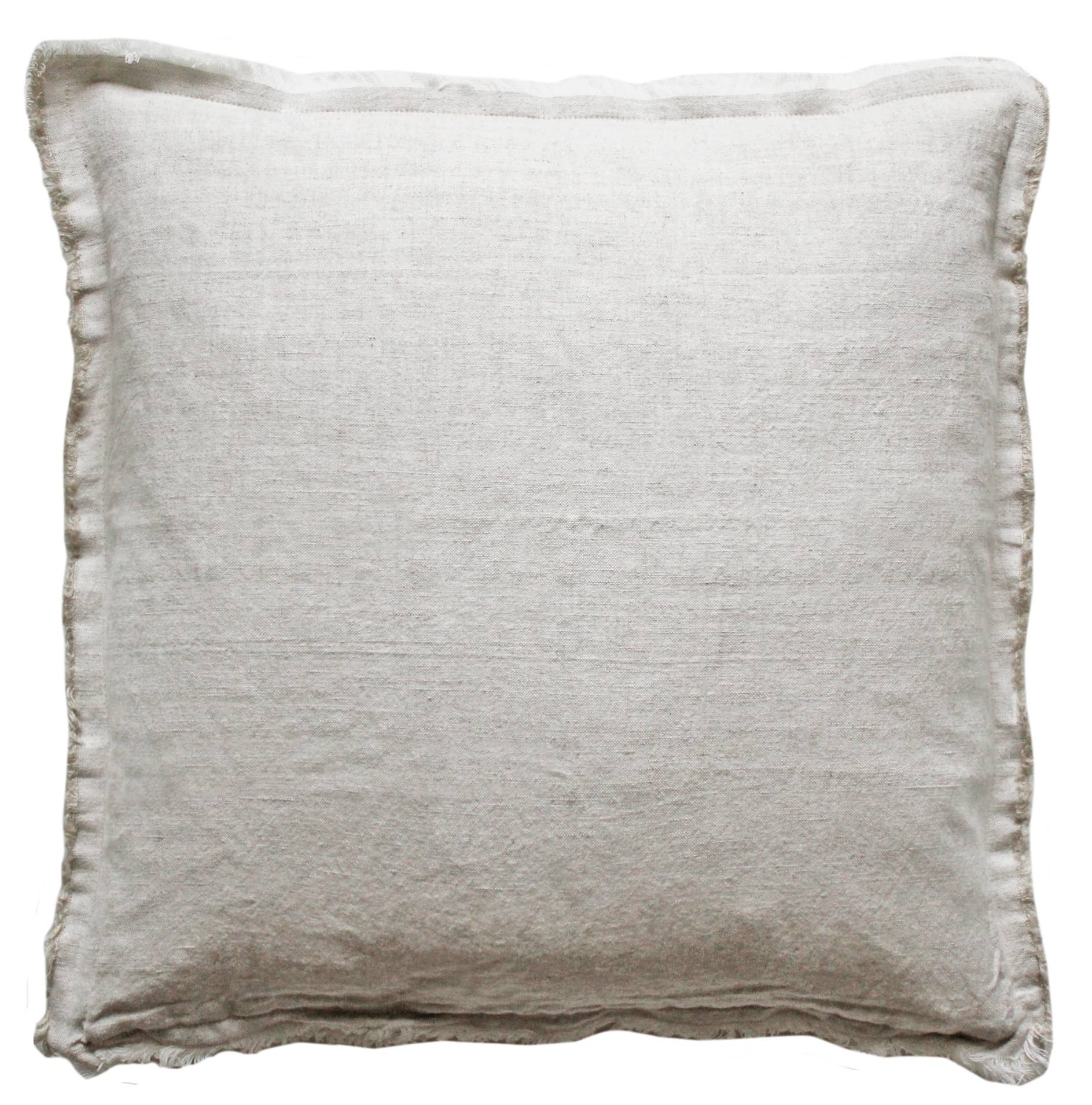 Customizable Embroidered Fringe Pillow Covers - Ivory