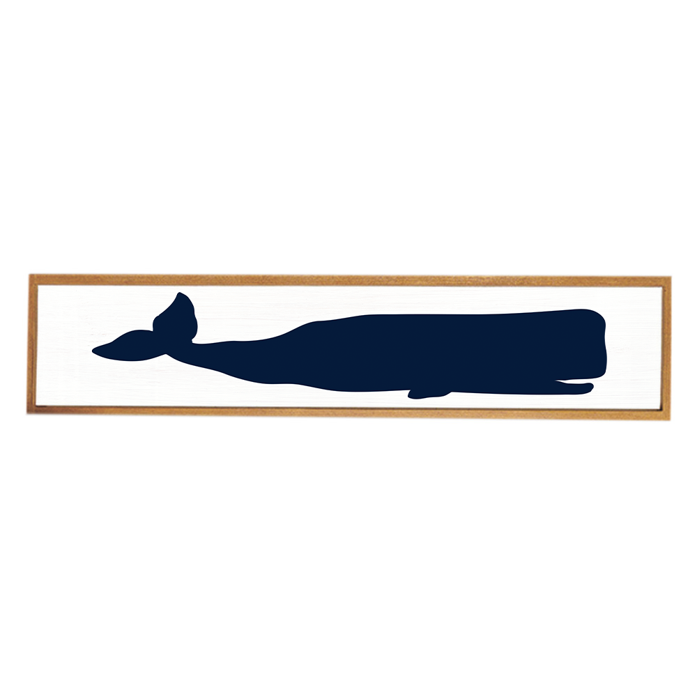 Blue Whale Barn Wood Sign | Coastal Decor | Nautical Decor