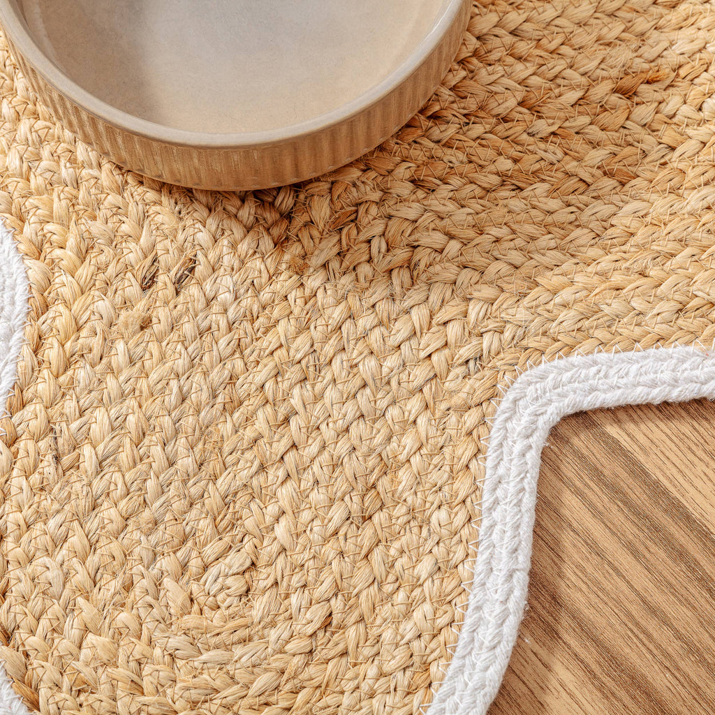Loxley Pet Placemat - Stylish and Functional - White Edge