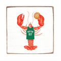 Boston Basketball Lobster Block Sign