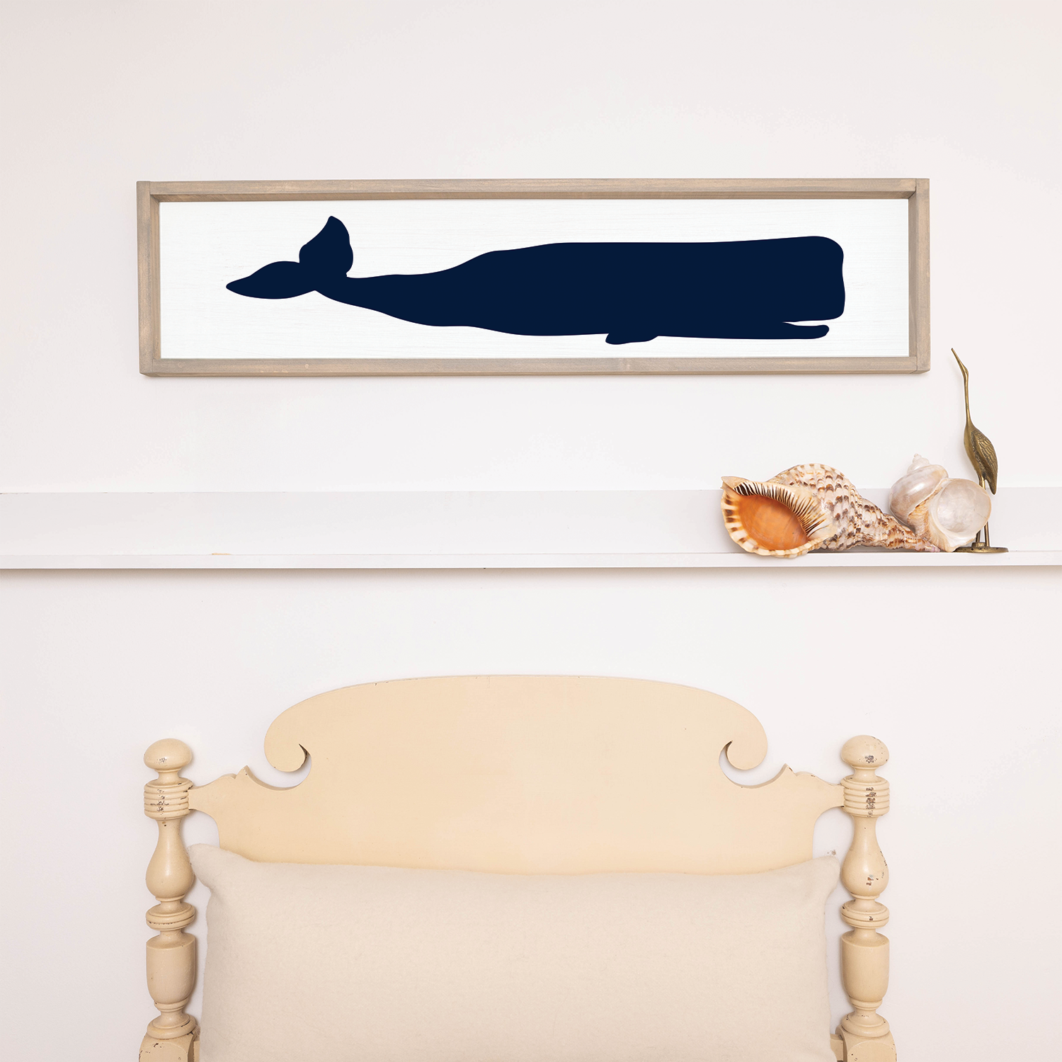 Blue Whale Barn Wood Sign | Coastal Decor | Nautical Decor