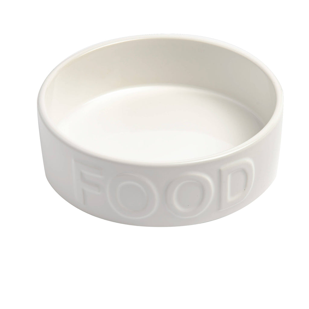Classic Water White Pet Bowl Set of 2