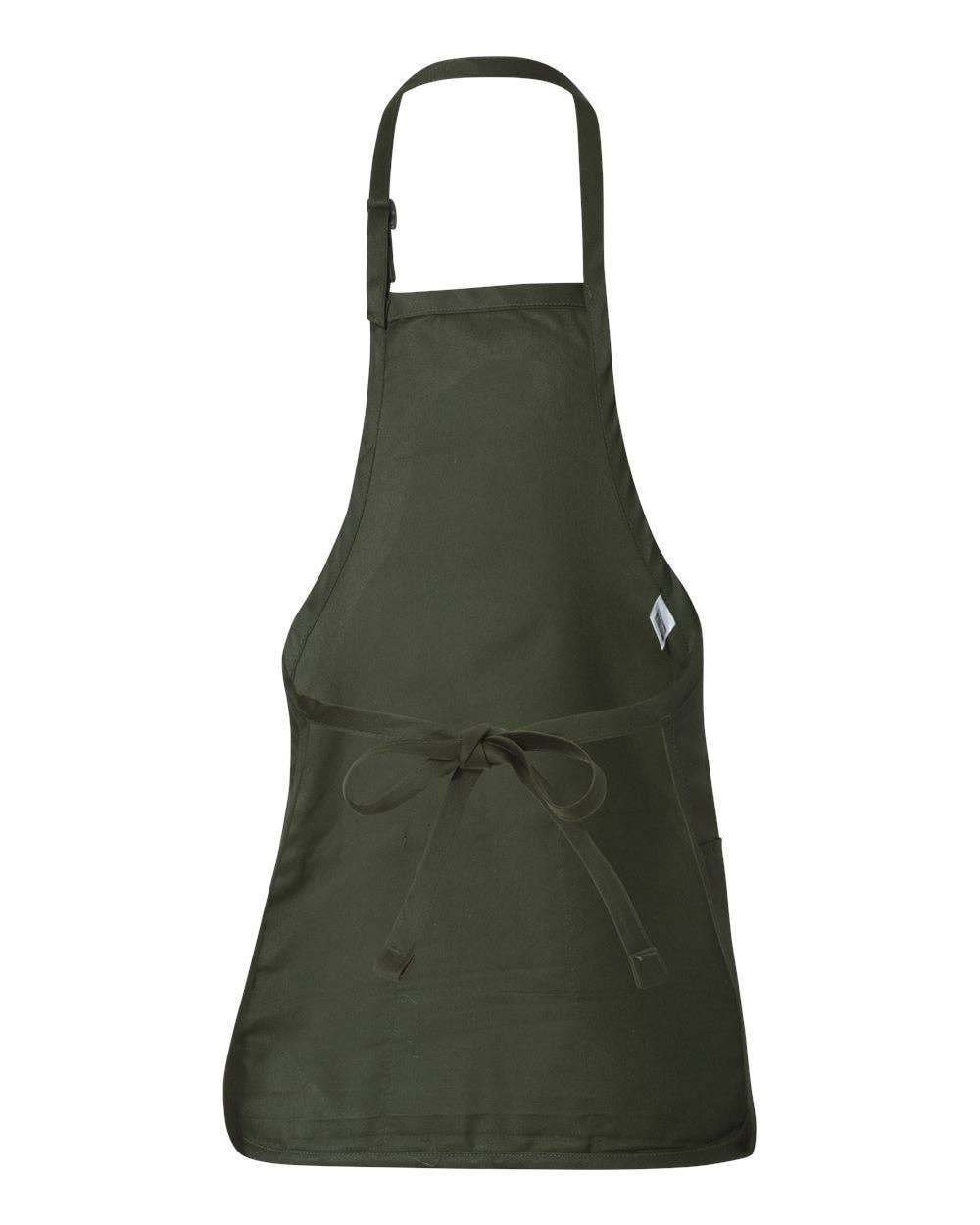 Q-Tees Full-Length Apron with Pouch Pocket - Q4250