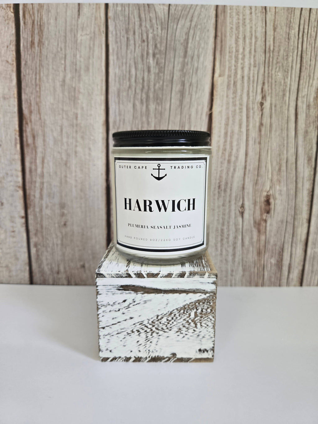Harwich Cape Cod Soy Wax Crackling Wooden Wick Candle bulk wholesale