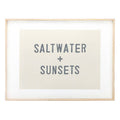 Face to Face Wood Sign - Salt Water + Sunsets