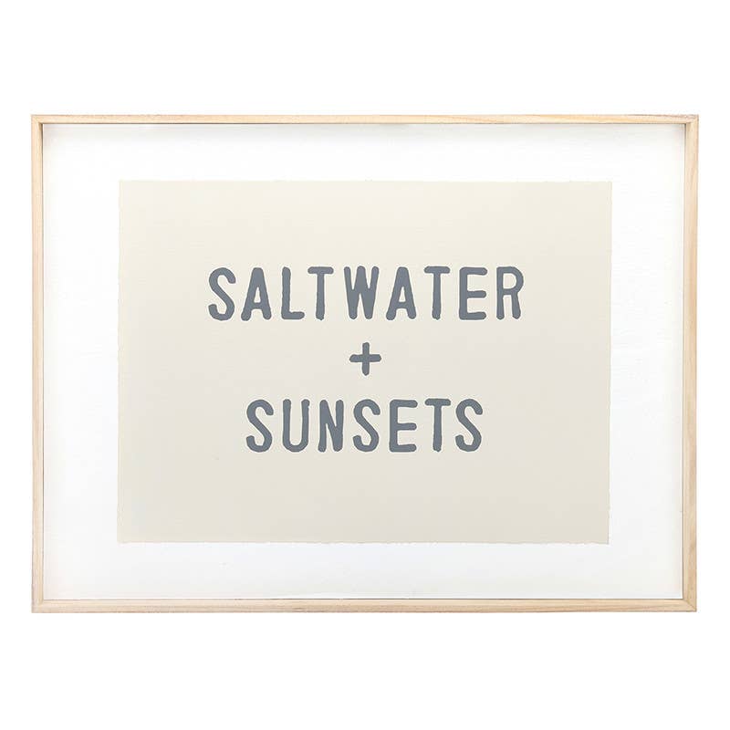 Face to Face Wood Sign - Salt Water + Sunsets