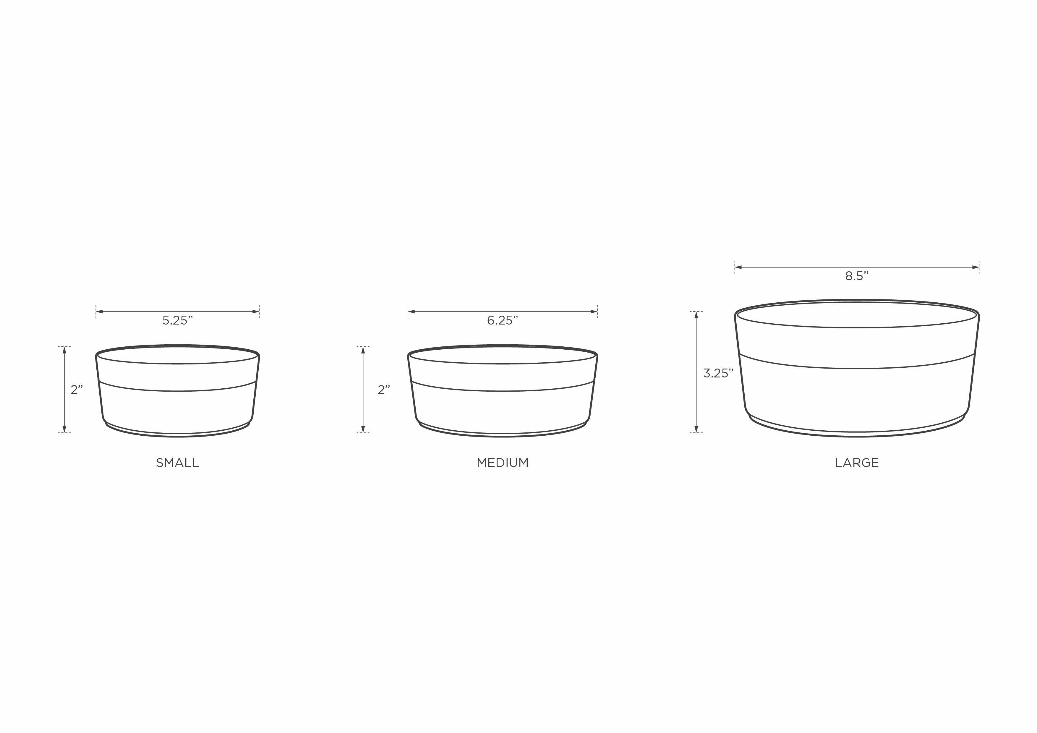 Classic Water White Pet Bowl Set of 2