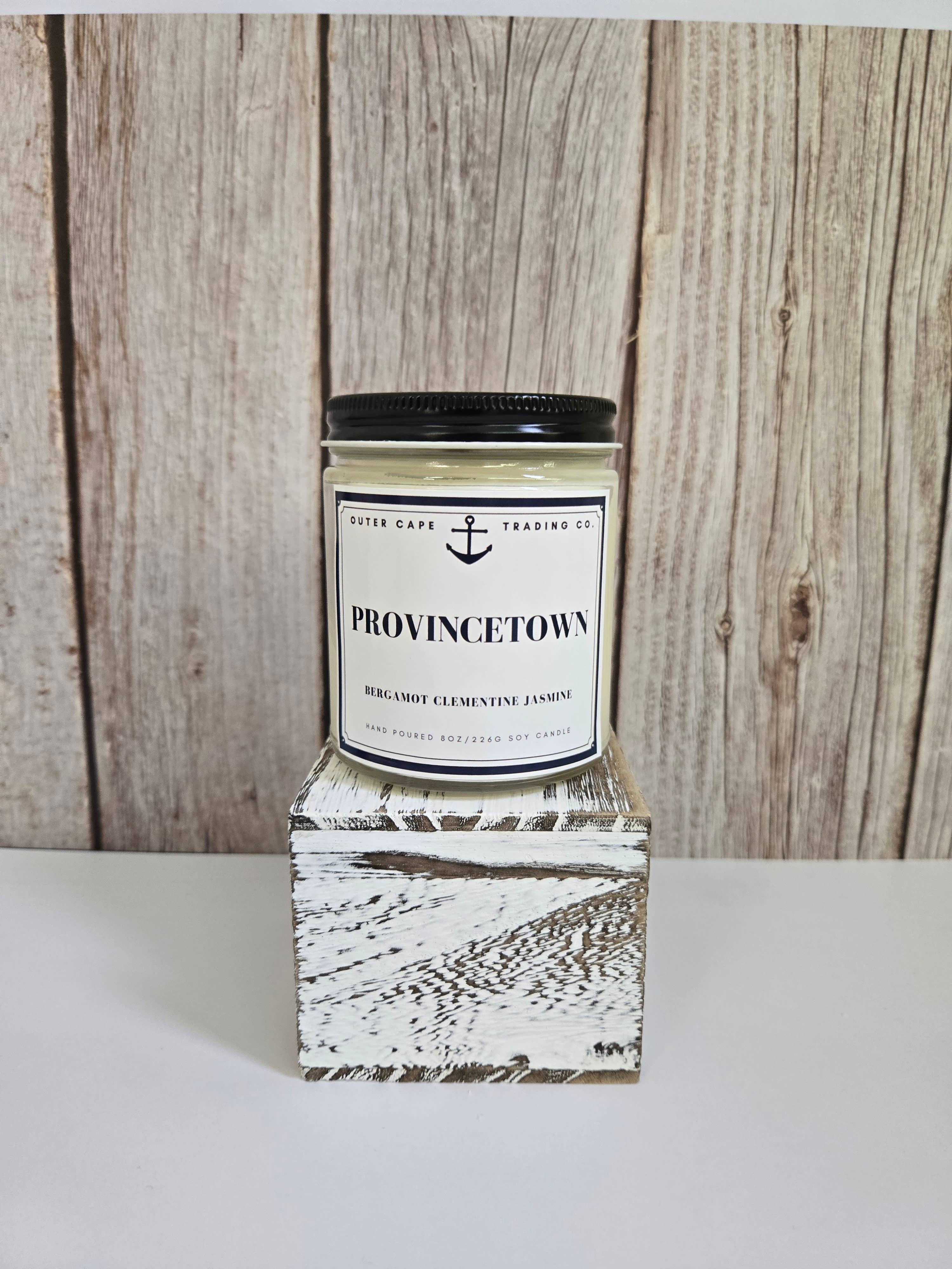 Provincetown Cape Cod Soy Wax Crackling Wooden Wick Candle bulk wholesale