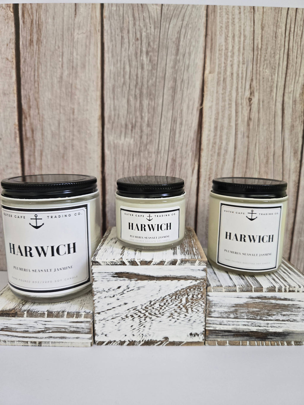 Harwich Cape Cod Soy Wax Crackling Wooden Wick Candle bulk wholesale