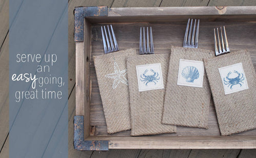 Blue Crab Patch Coastal - Set of 8