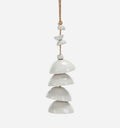 Ceramic Windbell W/Jute Rope Hanger