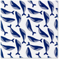 8" Navy Whale Ceramic Trivet