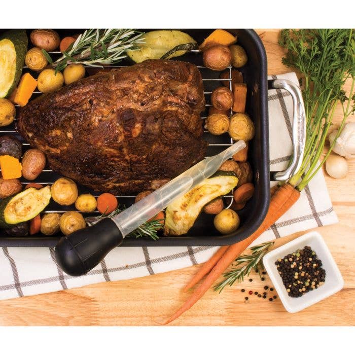 HIC Kitchen Roasting Heat Resistant Turkey Baster And Meat Marinade