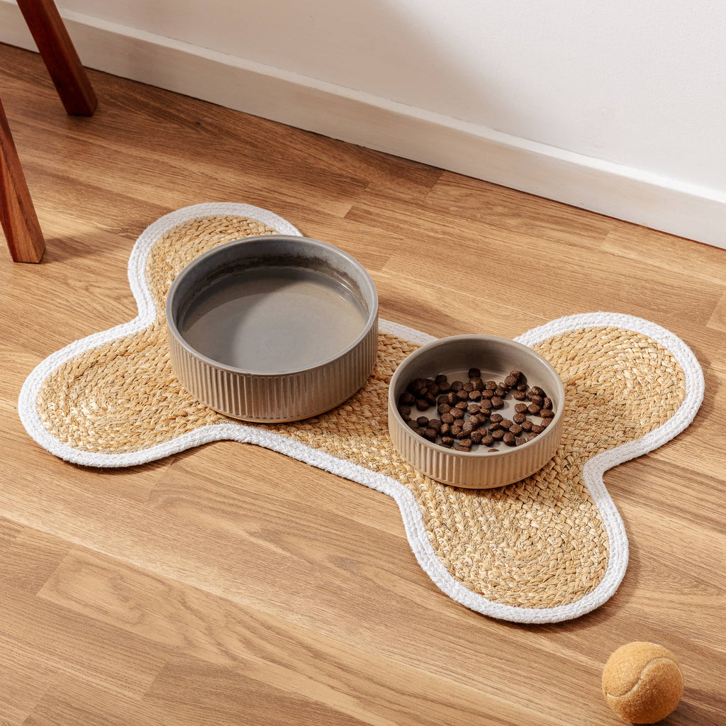 Loxley Pet Placemat - Stylish and Functional - White Edge