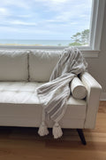 Tassel Throw Knit Blanket