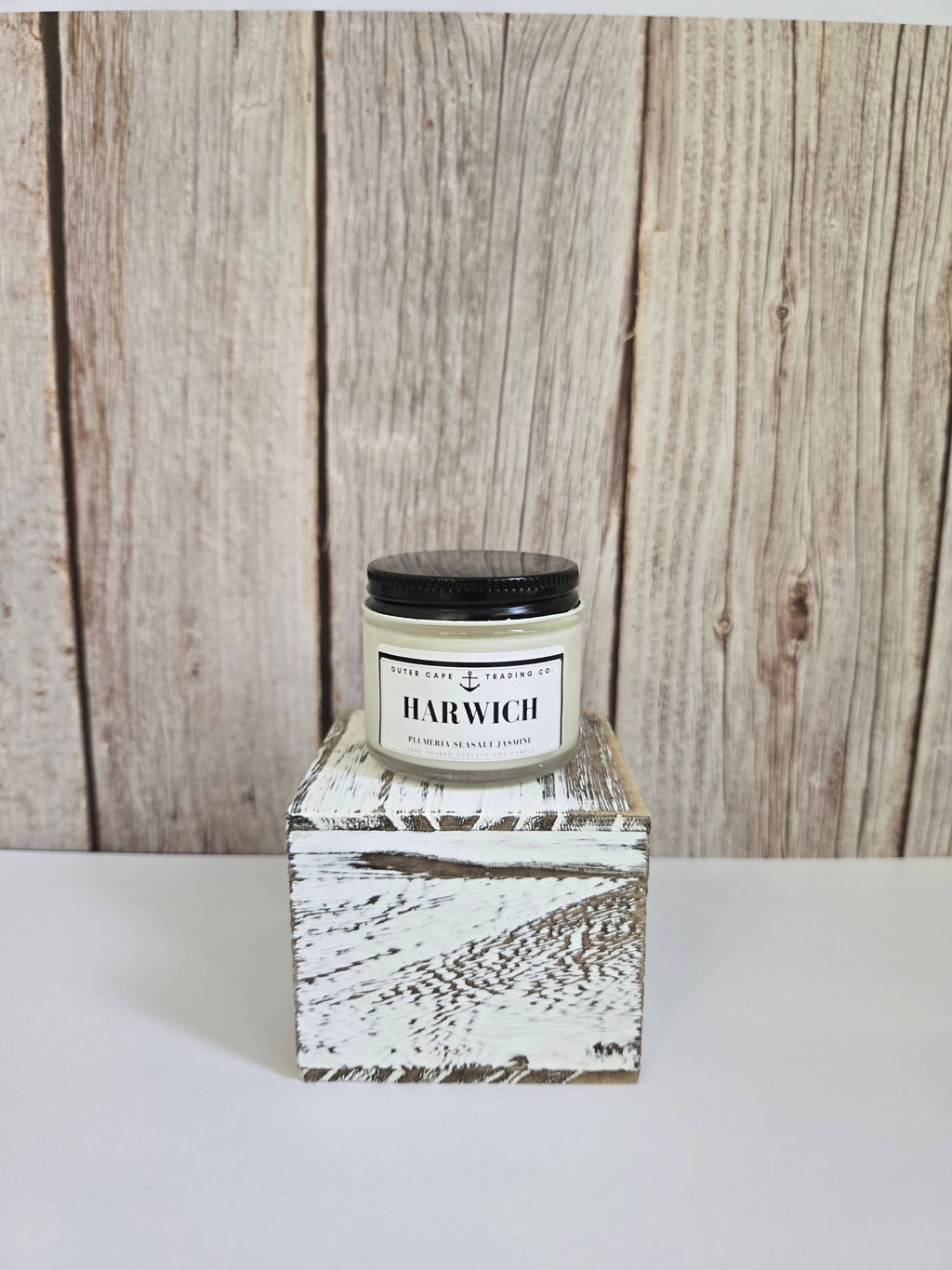 Harwich Cape Cod Soy Wax Crackling Wooden Wick Candle bulk wholesale