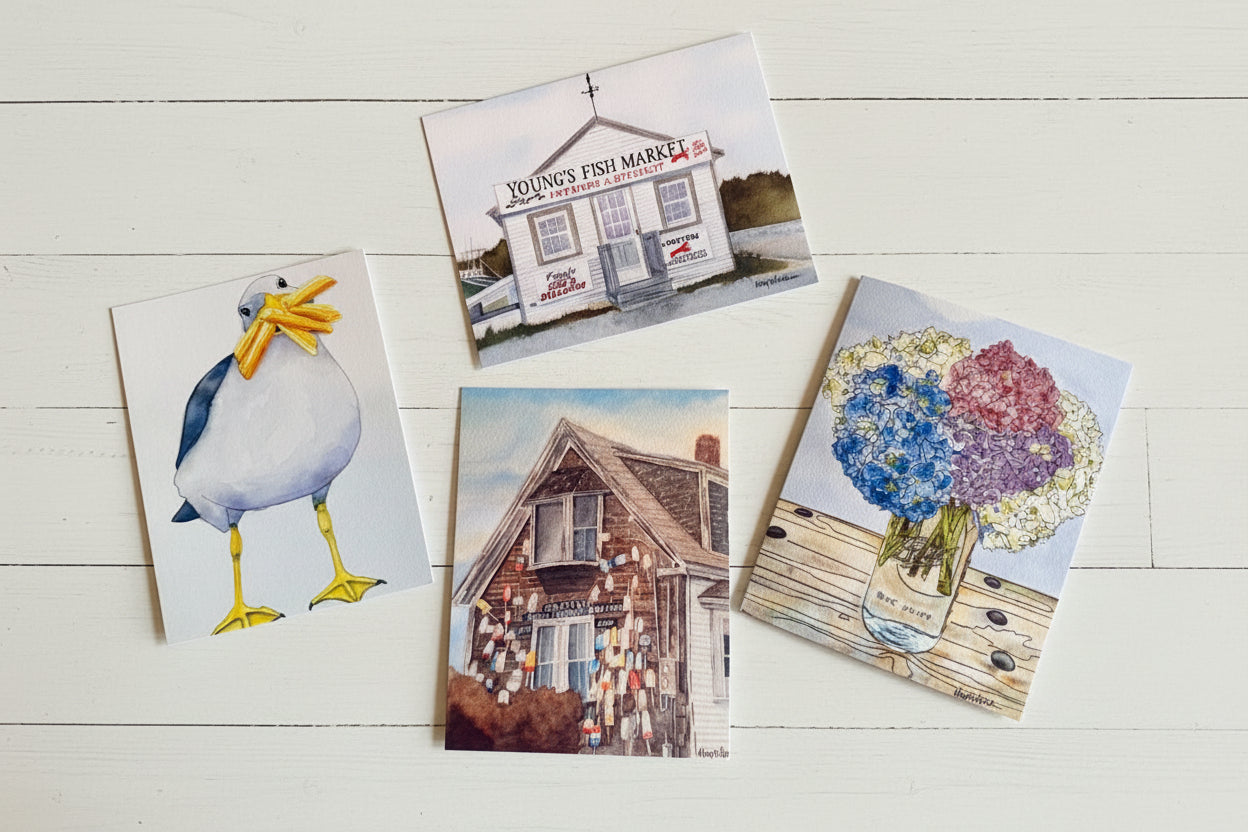 Assorted Watercolor Notecards by Mary Holden