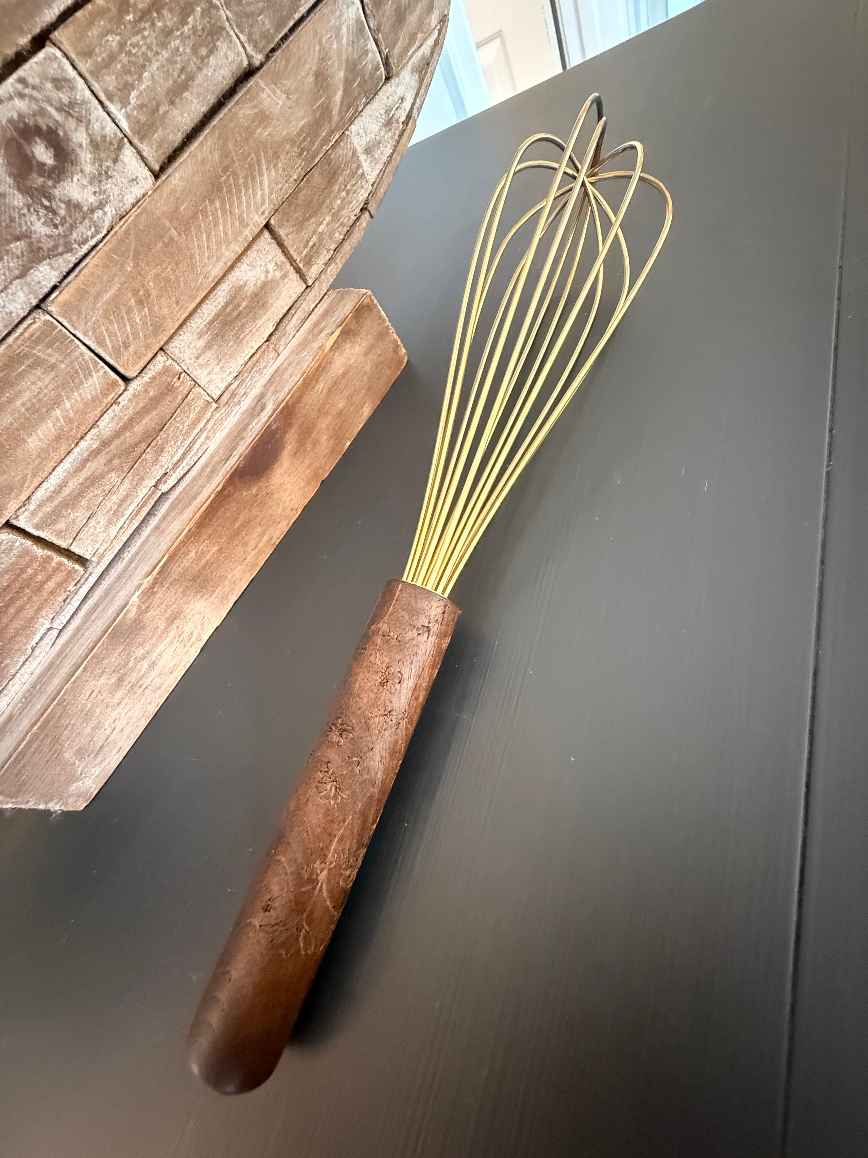 Brass and Silicone Kitchen Utensils