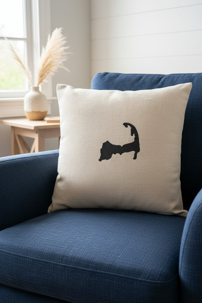 Cape Cod Pillow Embroidered 20x20