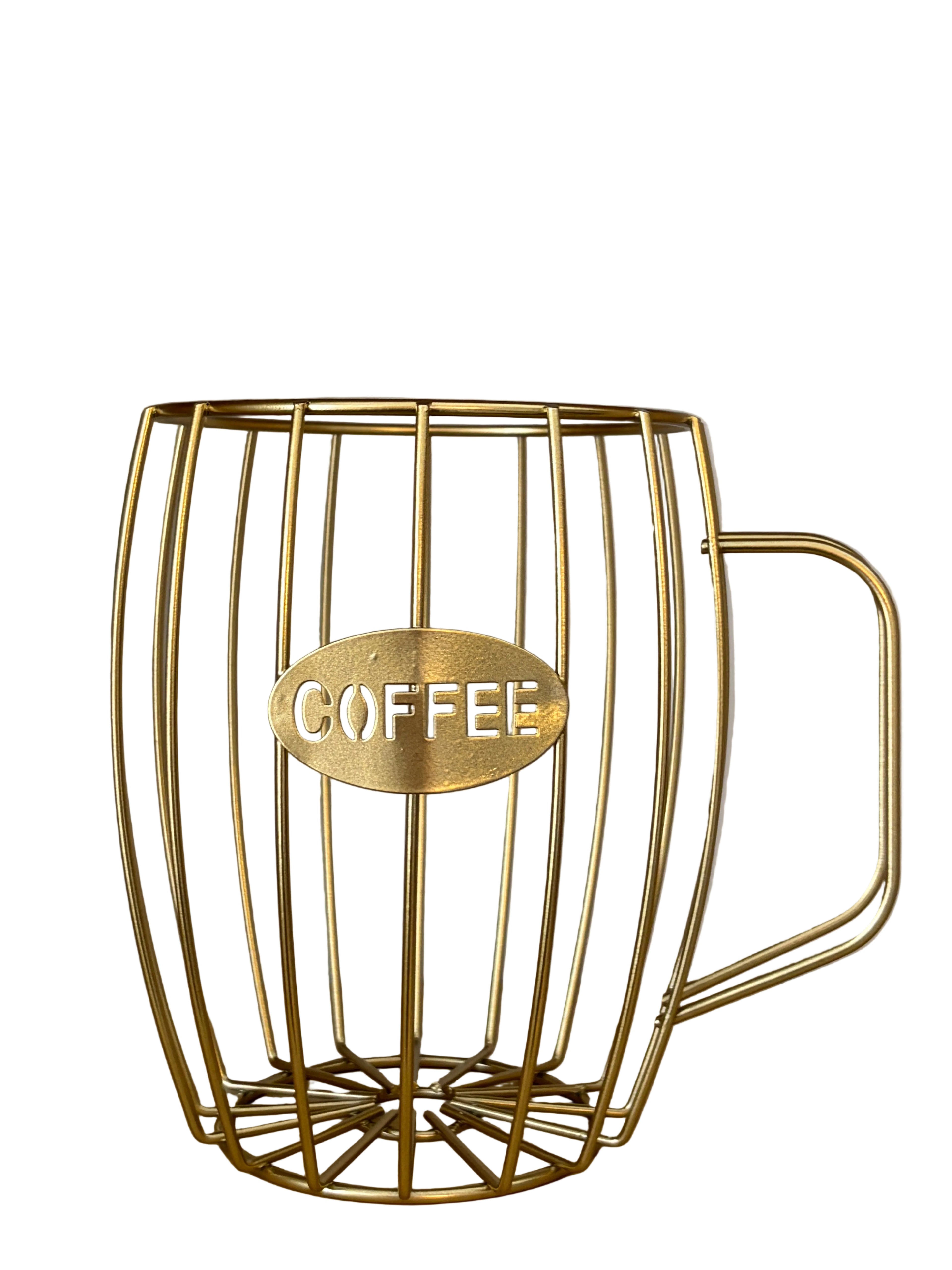 Gold Coffee Pod container