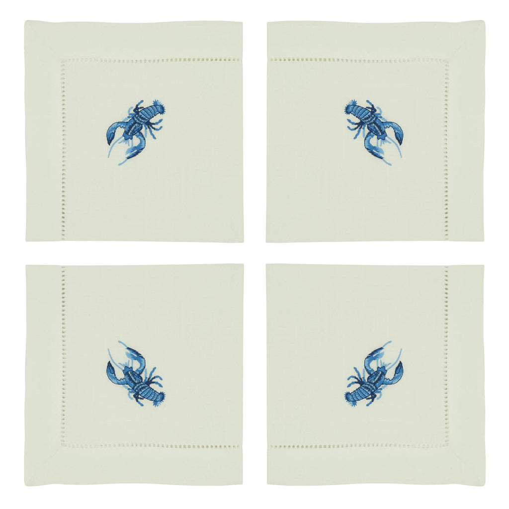 Embroidered Lobster Napkin