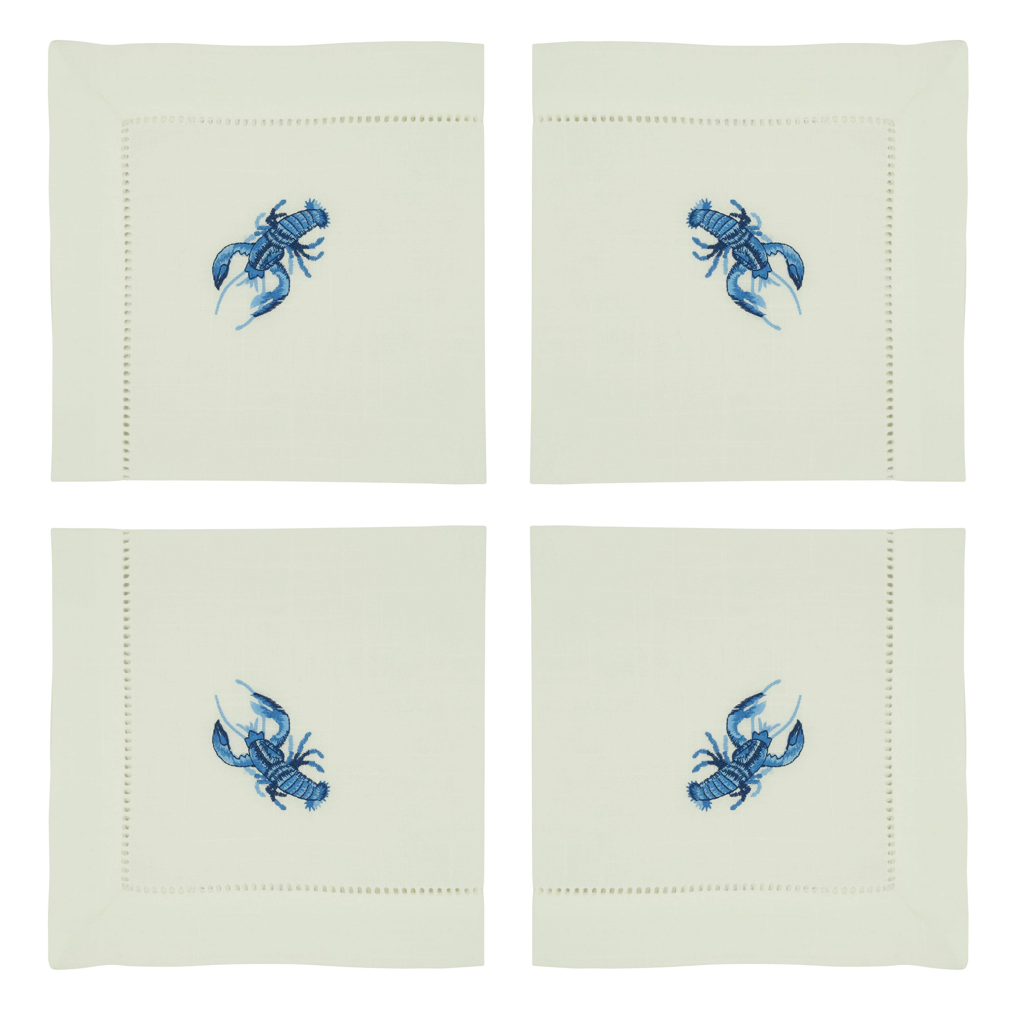 Embroidered Lobster Napkin
