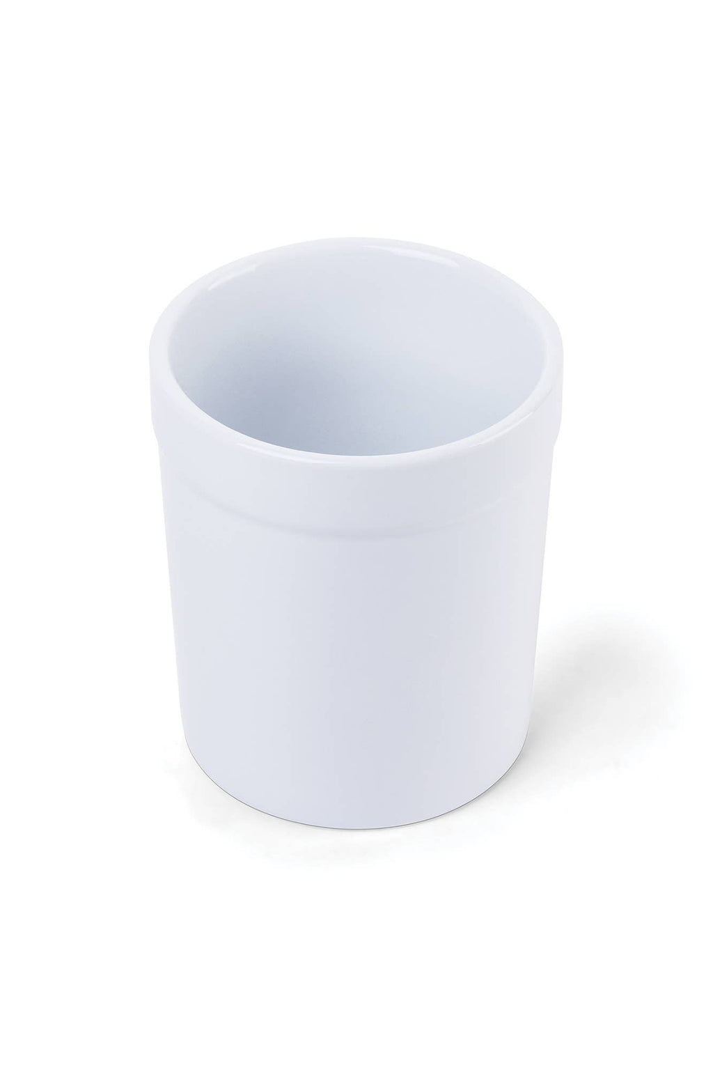 Fox Run Utensil Holder, White Stoneware, 4.75"x 4.75"x 5.5"