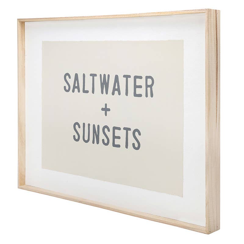 Face to Face Wood Sign - Salt Water + Sunsets