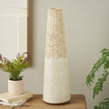 Bohemian Light Brown Rattan Vase