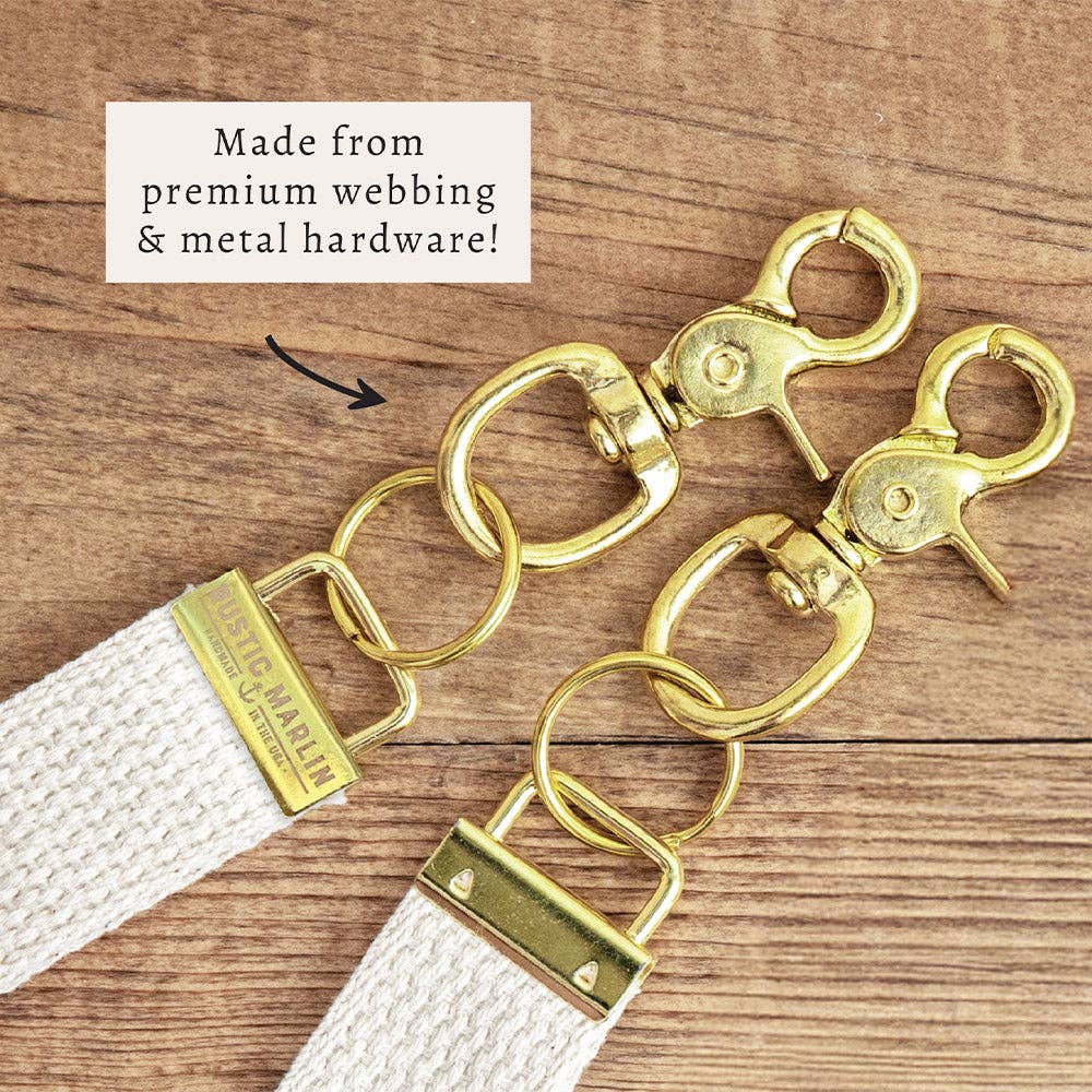 Light Blue Stripe Personalized Keychain | Custom Keychain
