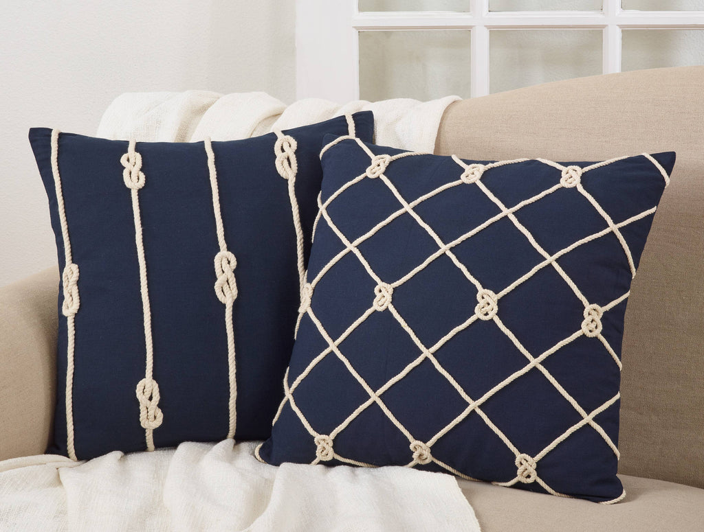Knotted Rope Pillow - Down Filled