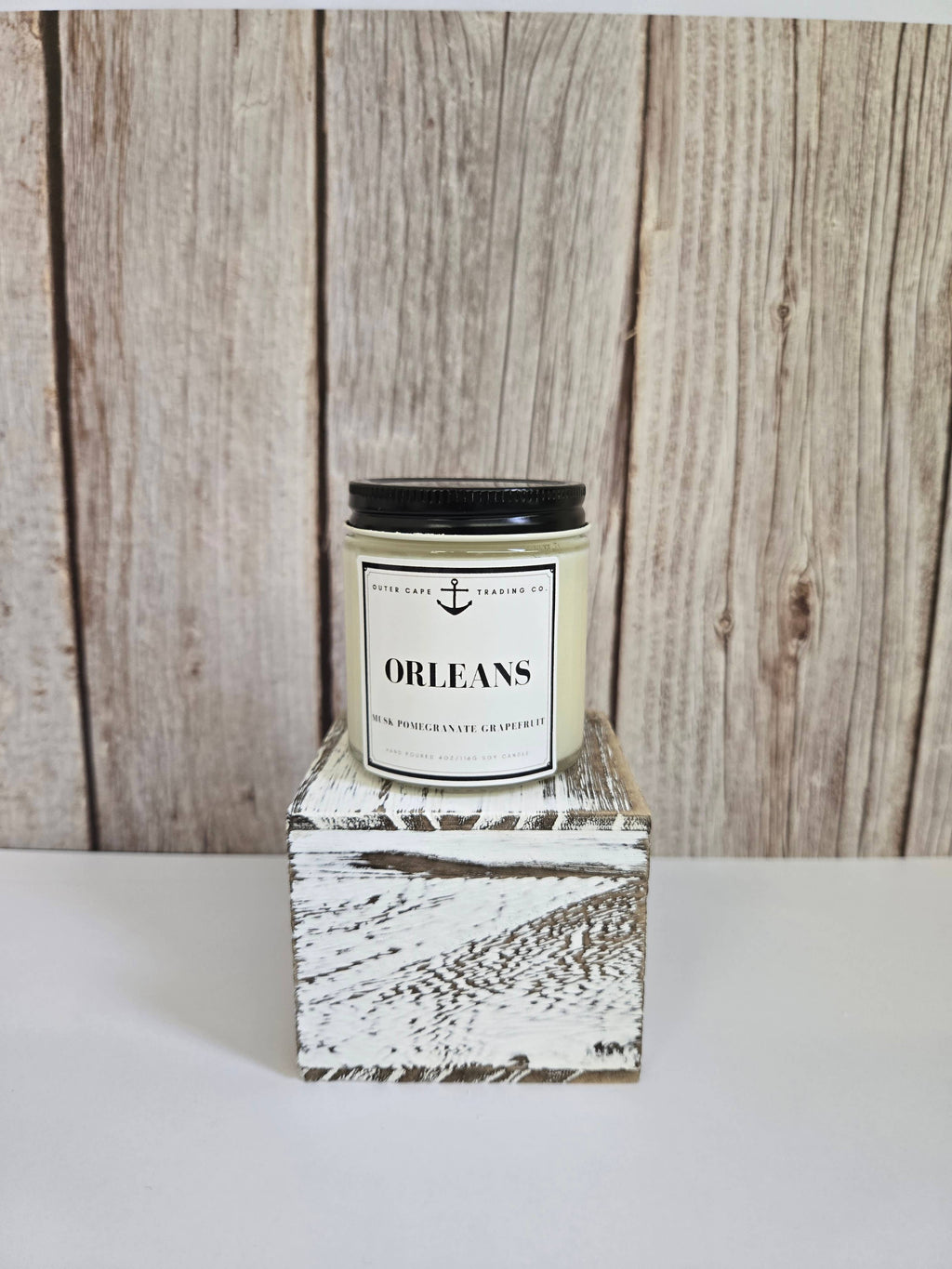 Orleans Cape Cod Soy Wax Crackling Wooden Wick Candle