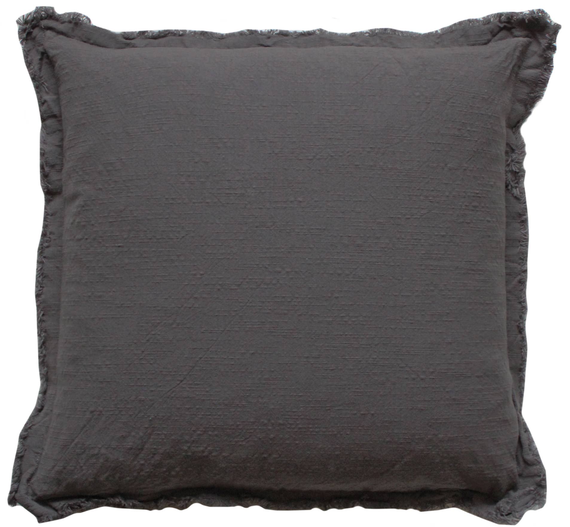 Customizable Embroidered Fringe Pillow Covers - Ivory