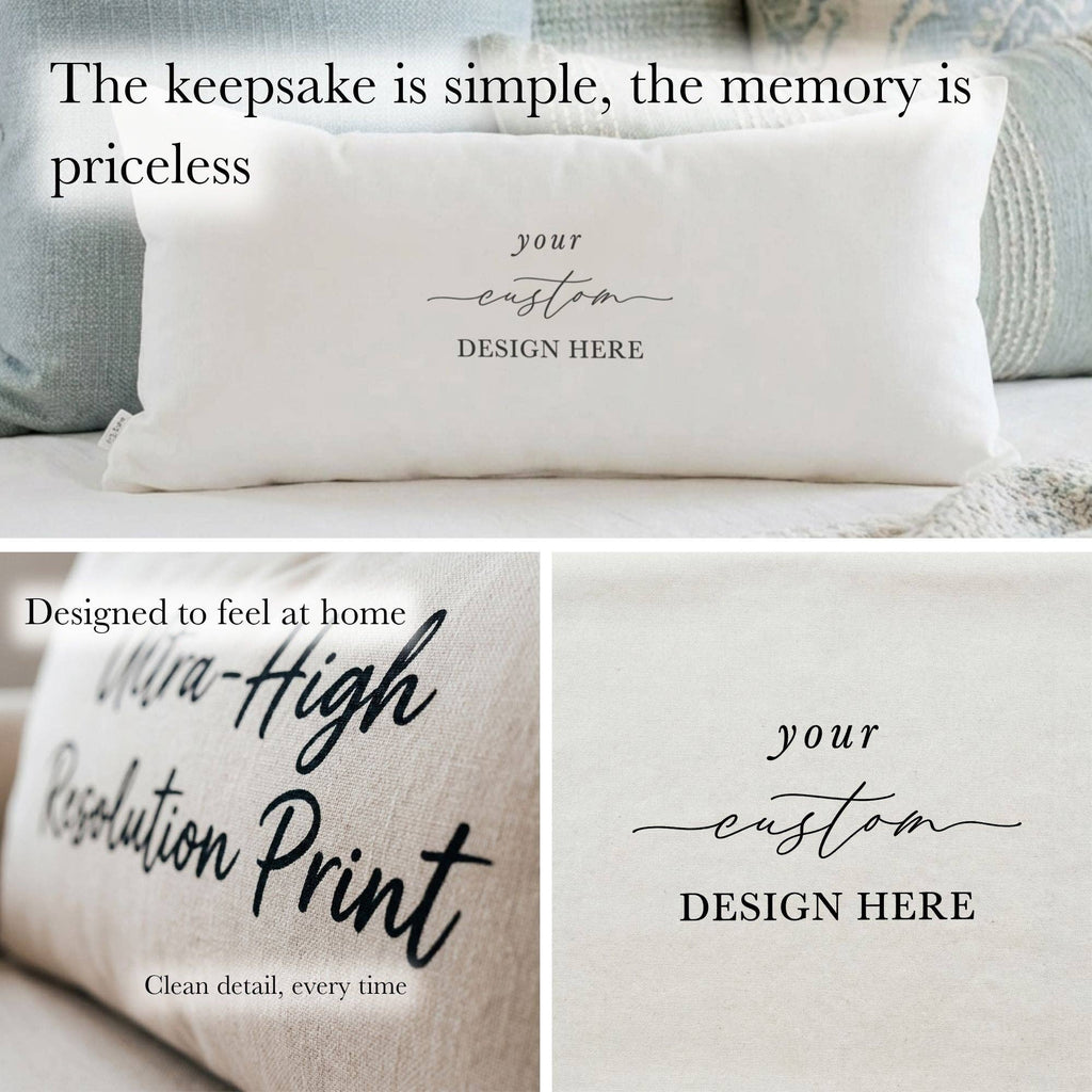 Custom Lumbar Pillows - Custom Design | Housewarming Gift